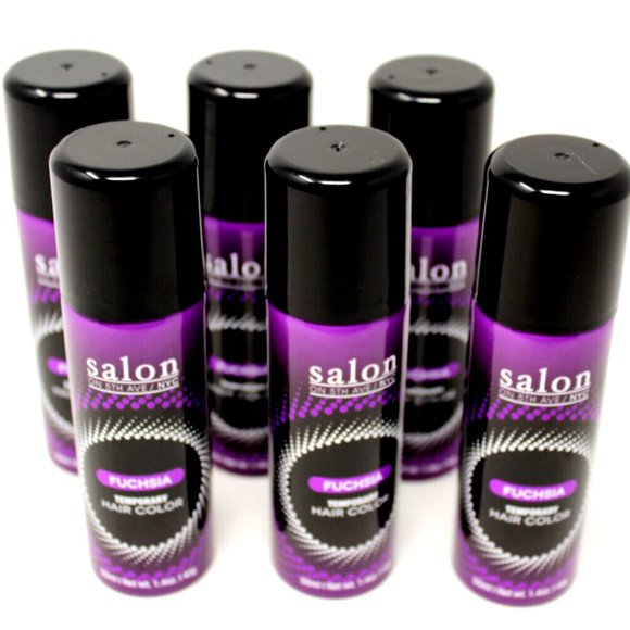 LOT OF 6 Salon on 5th Ave, NYC Temporary Hair Color Fun Shades, Fuchsia - Picture 3 of 7